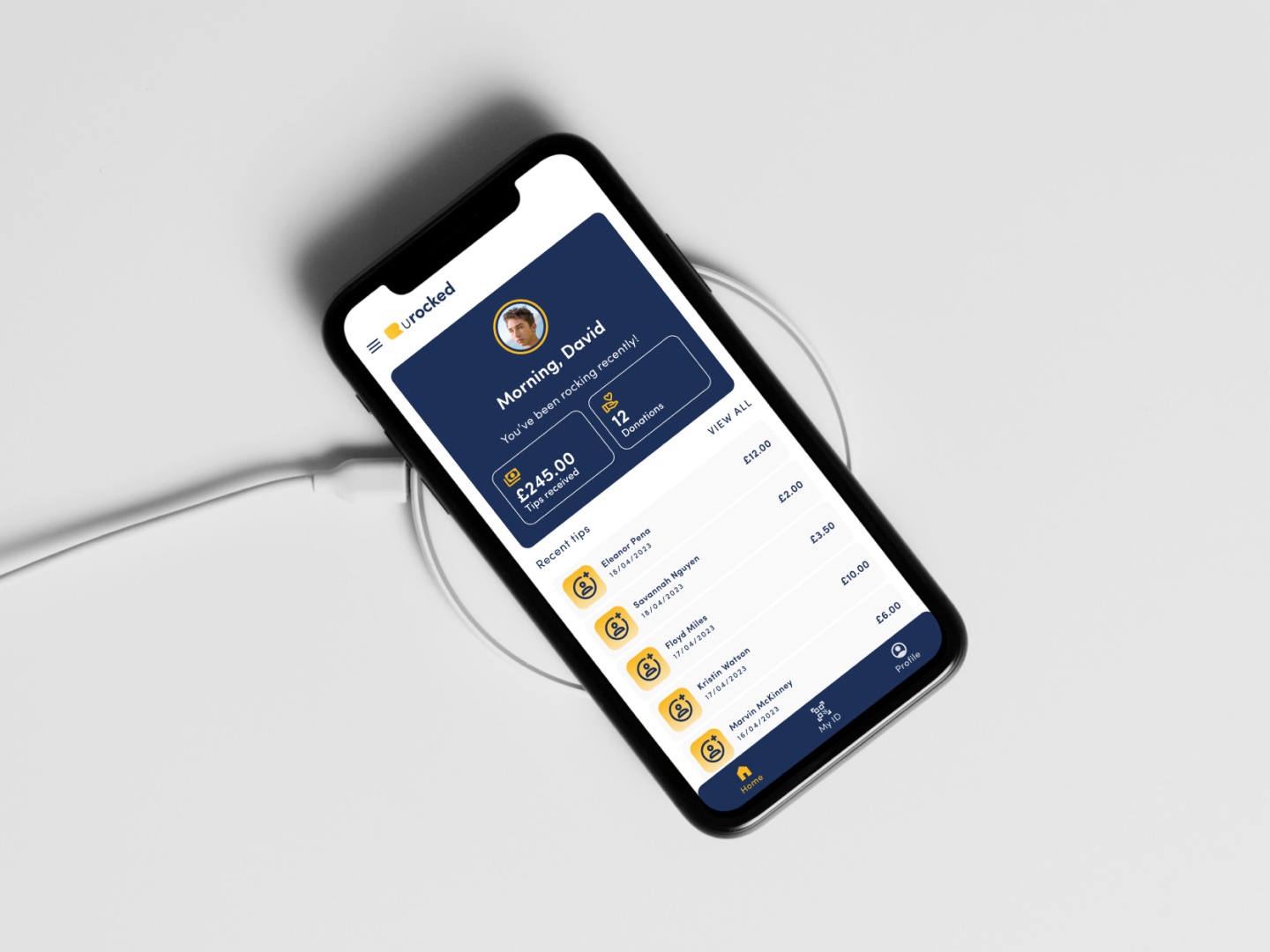 URocked — cashless tipping platform