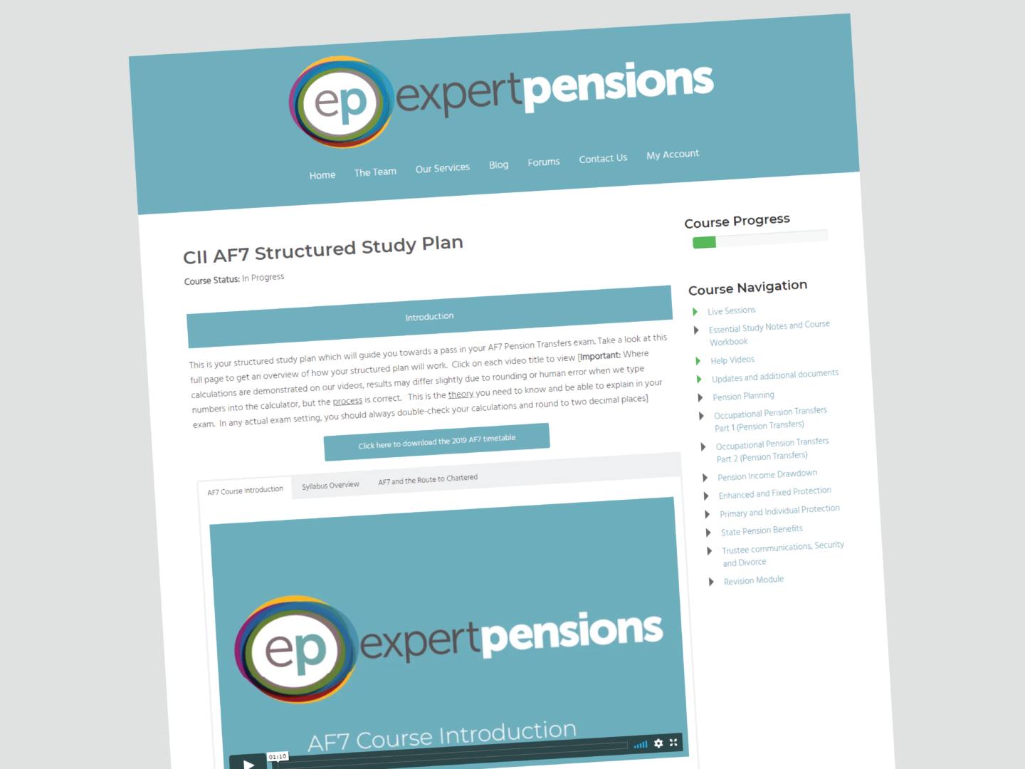 Expert Pensions LMS — LearnDash platform
