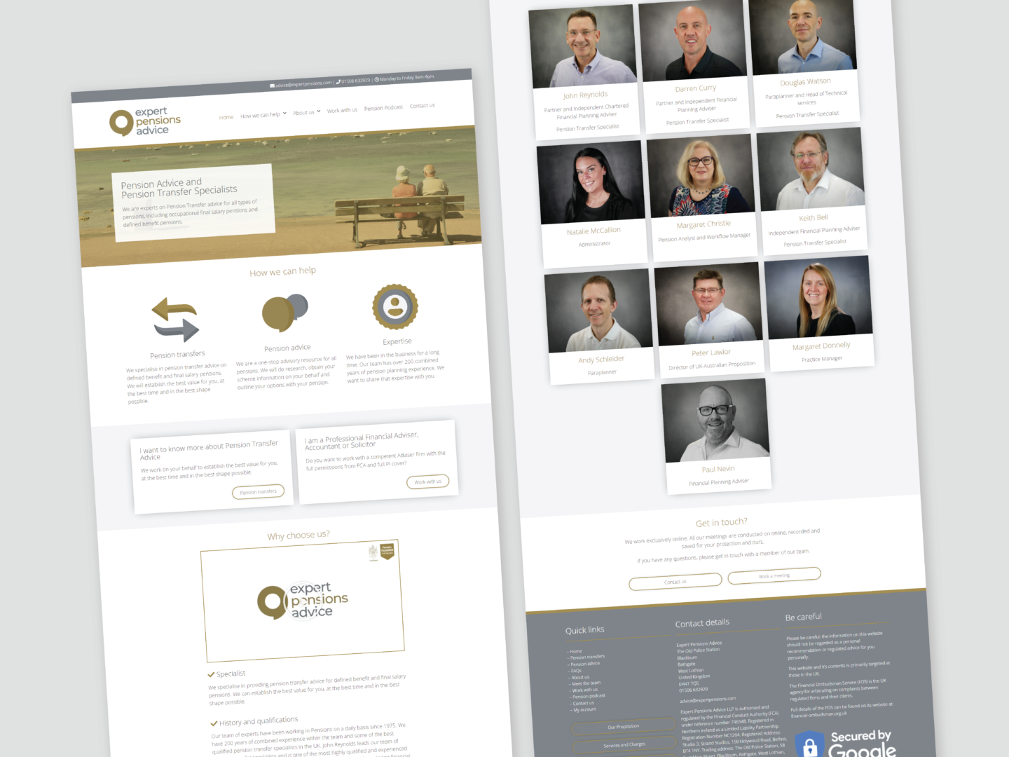 Expert Pensions Advice — website