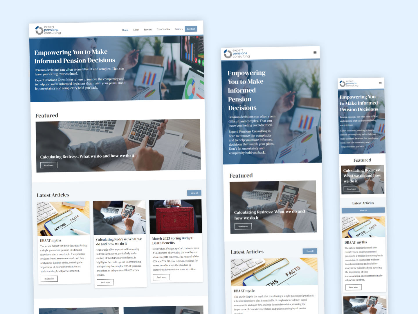 Expert Pensions Consulting — home page