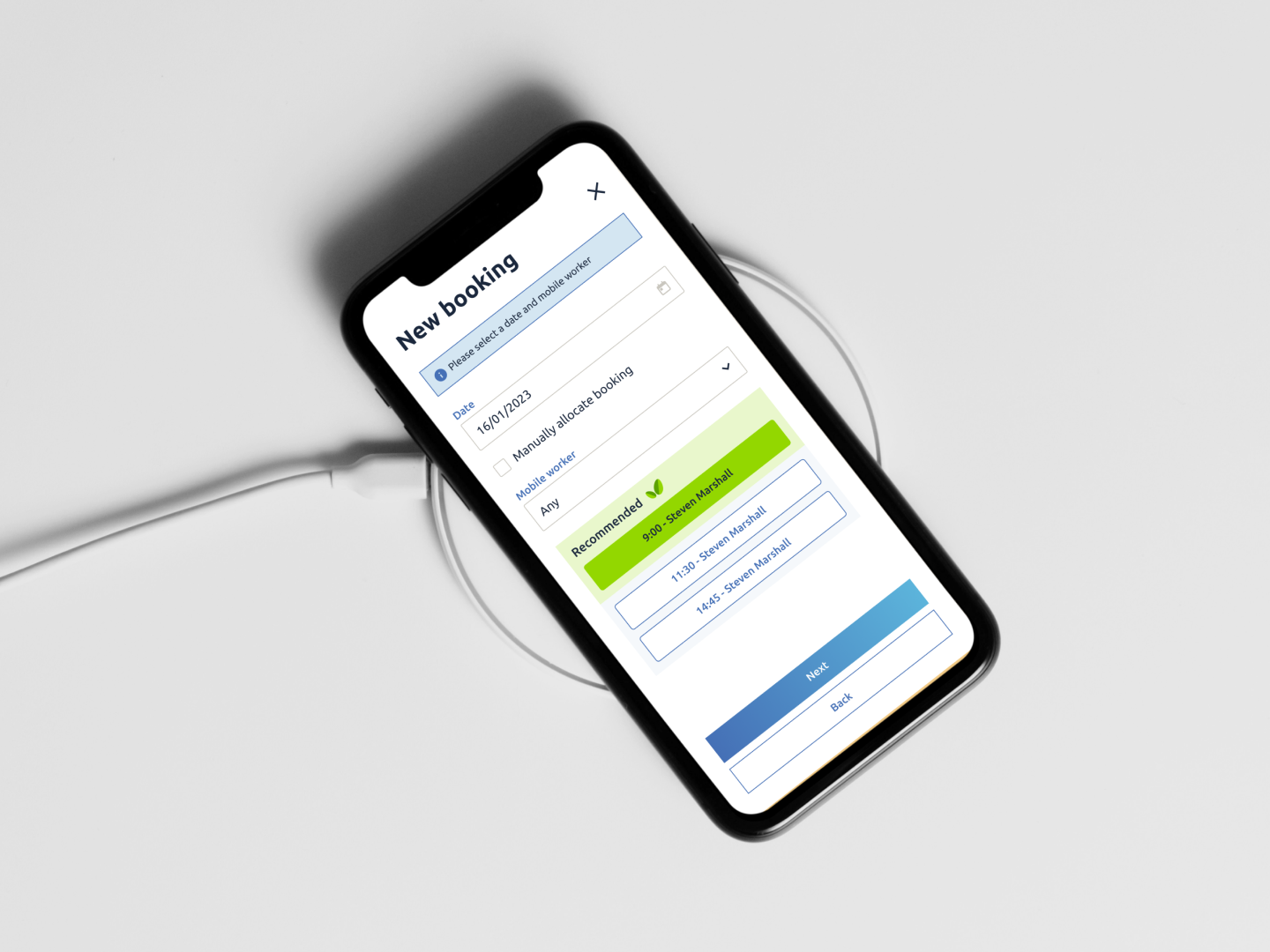 BookingHub - Mobile App mockup